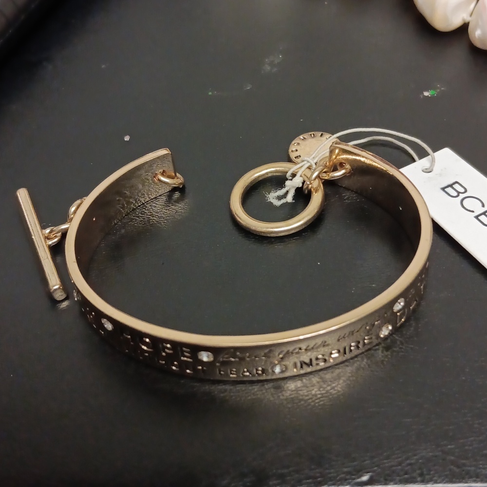 Inspirational Gold Cuff